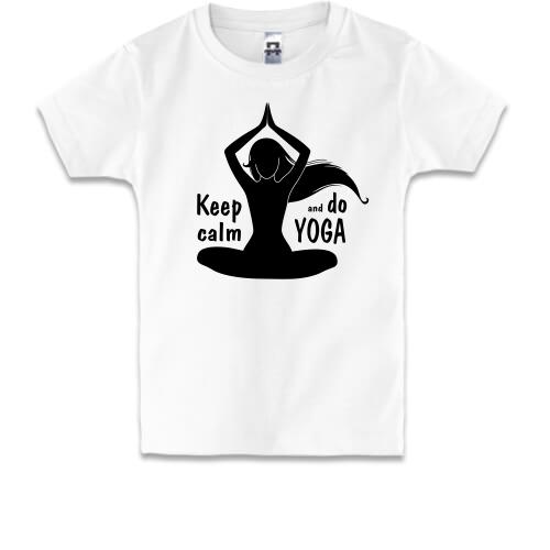Детская футболка Keep Calm an Do Yoga