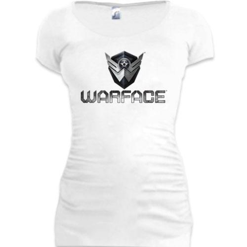Женская удлиненная футболка Warface