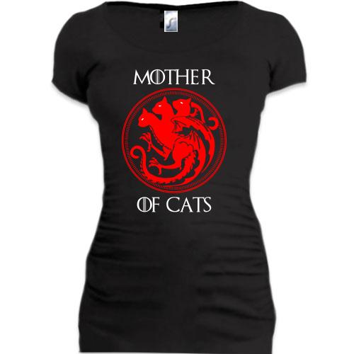 Подовжена футболка Mother Of Cats  - Game of Thrones