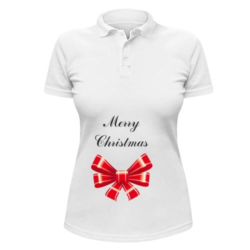 Жіноча сорочка поло Merry Christmas