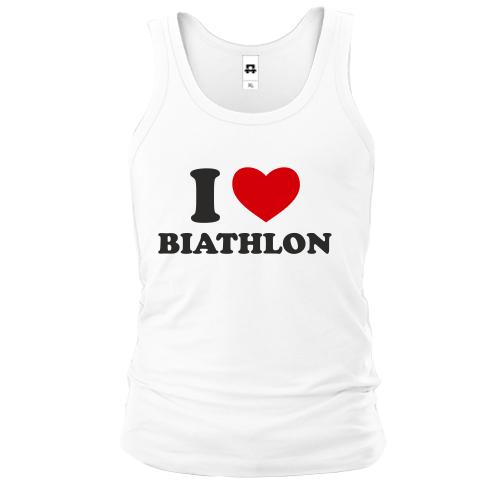 Чоловіча майка Я люблю Біатлон - I love Biathlon