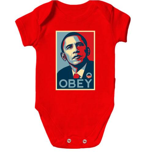 Детское боди Obey Obama