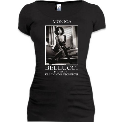 Женская удлиненная футболка MONICA BELLUCCI (by Elen)