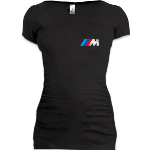 Женская удлиненная футболка BMW M-Series mini