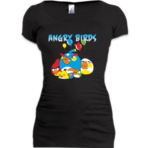Подовжена футболка Angry birds 