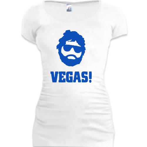 Женская удлиненная футболка Vegas!
