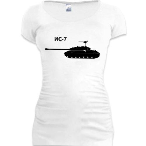 Женская удлиненная футболка ИС-7
