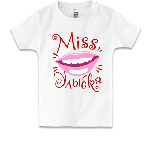Детская футболка Мисс улыбка