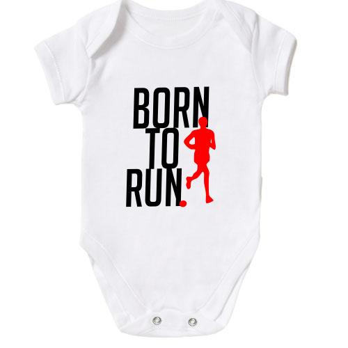 Детское боди Born to run