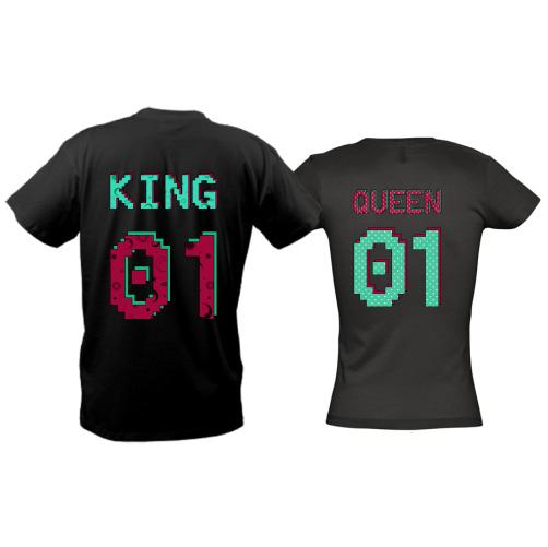 Парні футболки King/queen 01 (орнамент)