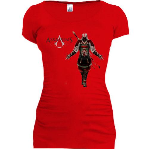 Женская удлиненная футболка Assassin’s Creed feudal