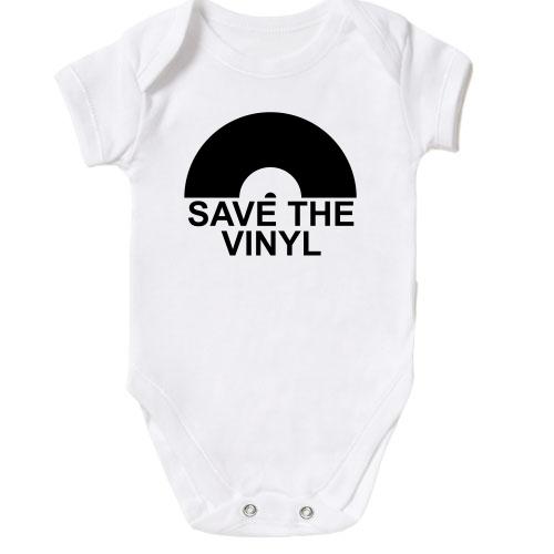 Дитячий боді Save the vinyl