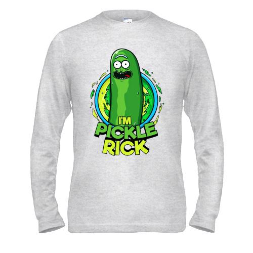 Чоловічий лонгслів pickle Rick