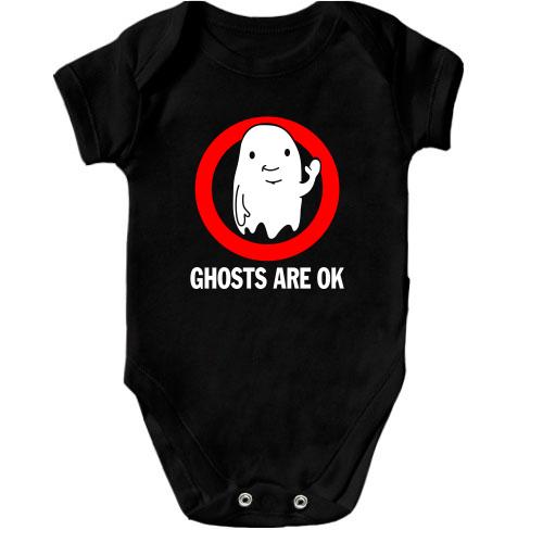 Детское боди ghosts are ok