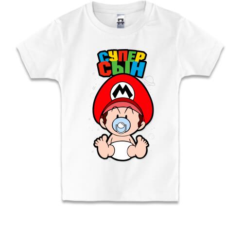 Дитяча футболка супер-марiо 