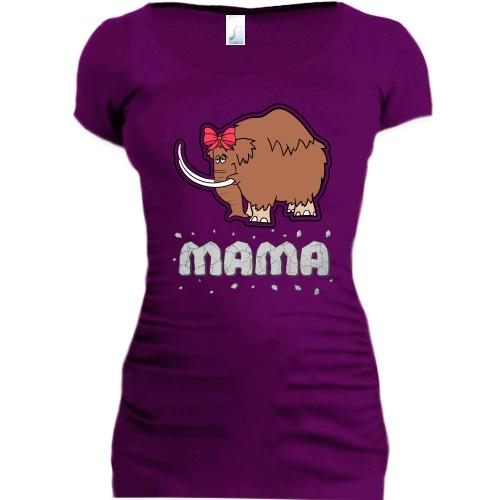 Подовжена футболка Мама мамонт
