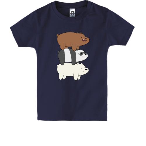 Дитяча футболка We bare bears (3 ведмедя)