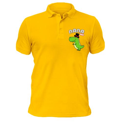 Чоловіча футболка-поло з динозавром ТатоЗавр