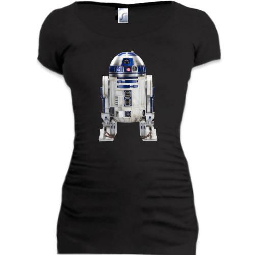 Подовжена футболка з малюнком робота R2 D2