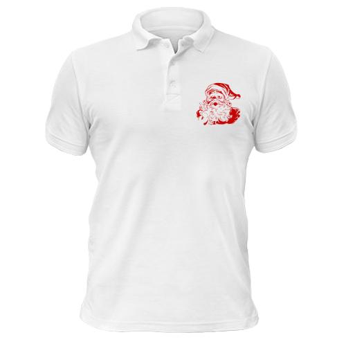 Чоловіча футболка-поло з Дідусем Морозом