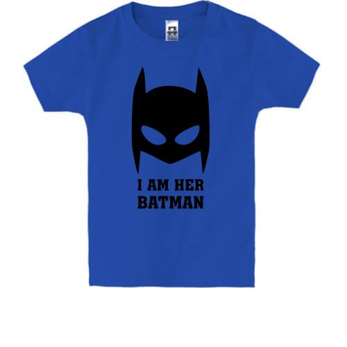 Детская футболка I am her batman