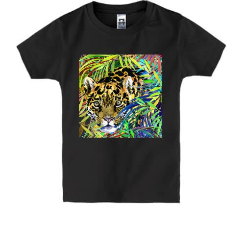 Дитяча футболка з леопардом 
