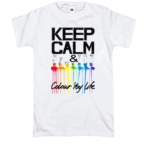 Футболка Keep calm and colour  your life (2)