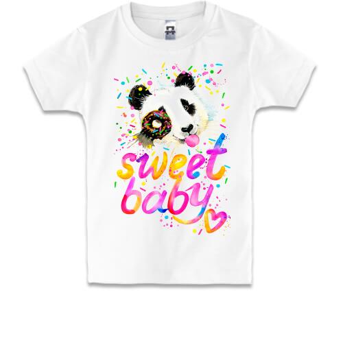 Детская футболка Sweet baby с пандой