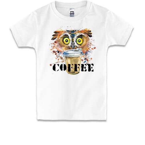 Детская футболка Coffee с совой