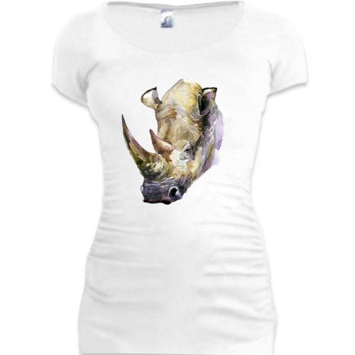 Подовжена футболка з носорогом (2)