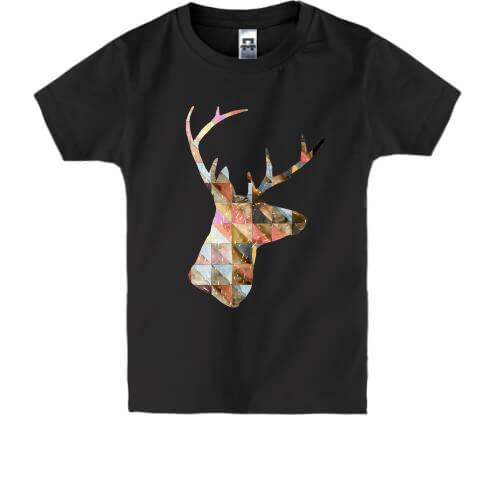Детская футболка с силуэтом оленя (1)