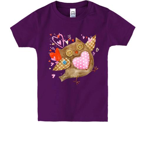 Дитяча футболка з плюшевою совою