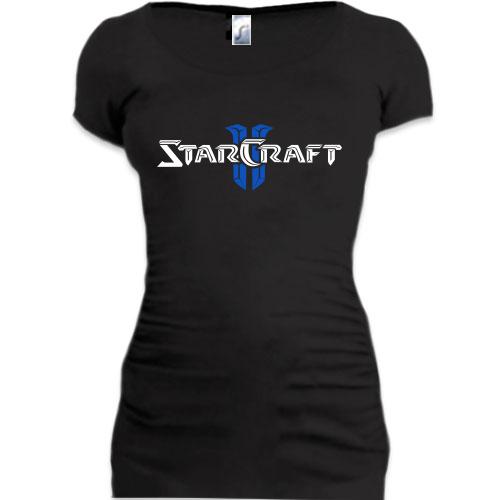 Женская удлиненная футболка Starcraft 2 (2)