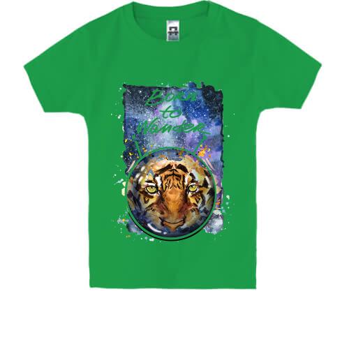 Детская футболка c тигром 