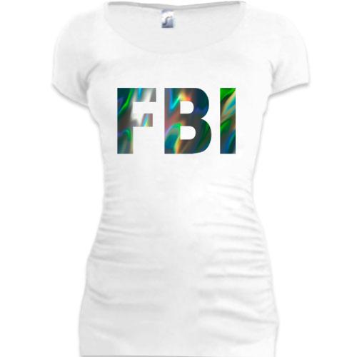 Подовжена футболка FBI (голограма) (голограма)