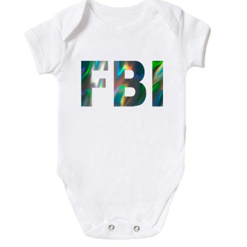 Детское боди FBI (голограмма) (голограмма)