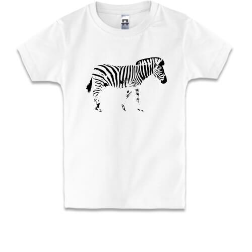 Детская футболка с зеброй