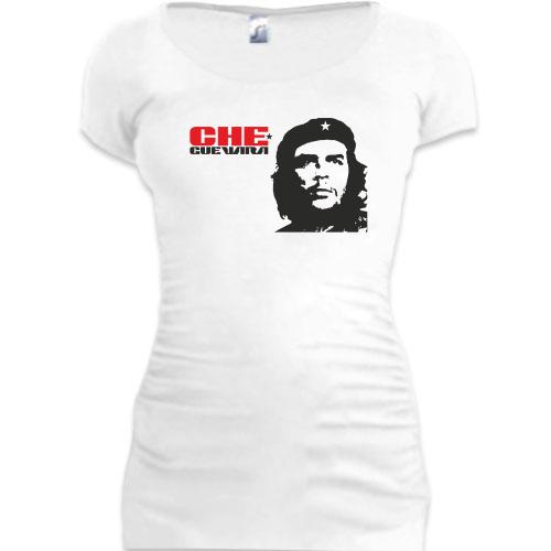 Женская удлиненная футболка с Че Геварой