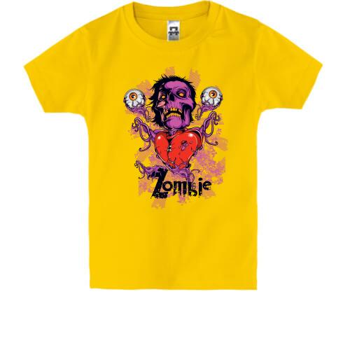 Детская футболка Зомби с сердцем