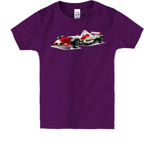 Дитяча футболка з машиною з формули-1