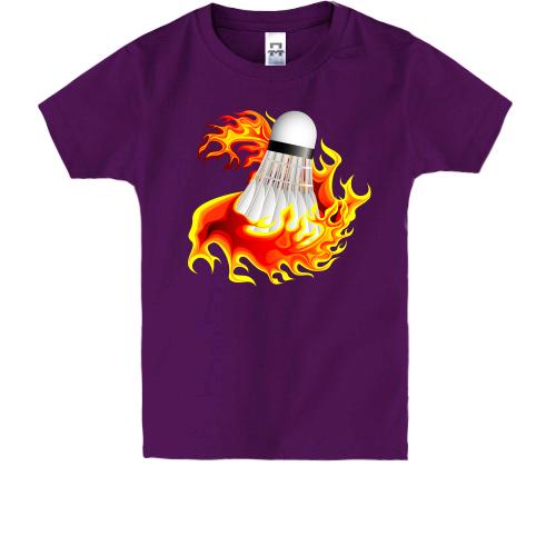 Детская футболка с воланчиком в огне