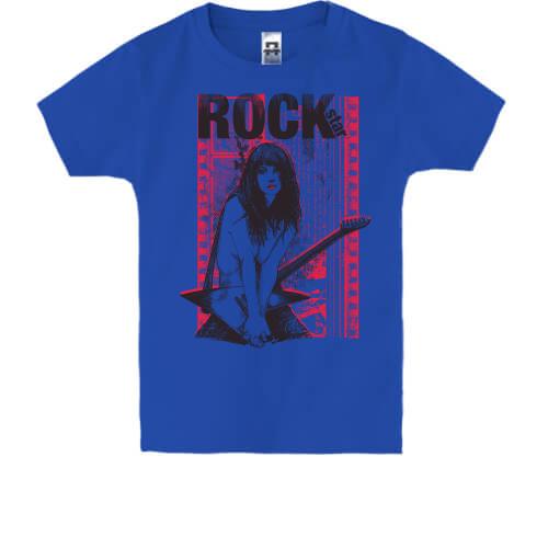 Детская футболка rock star girl