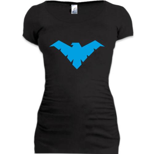 Женская удлиненная футболка Nightwing