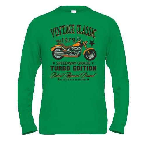 Чоловічий лонгслів vintage classic moto