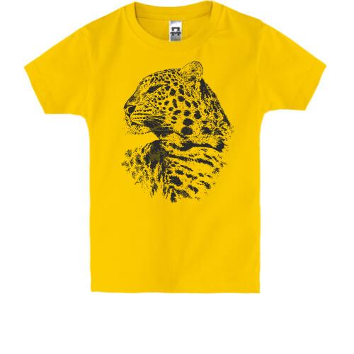 Детская футболка с тигром в профиль