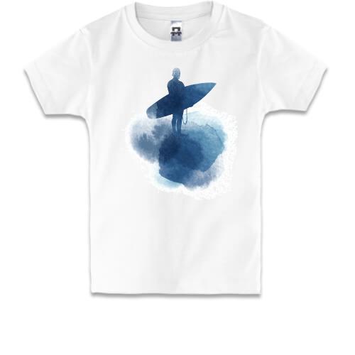 Детская футболка с серфингистом