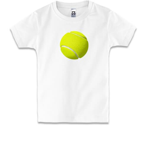 Дитяча футболка з зеленим тенісним м'ячем