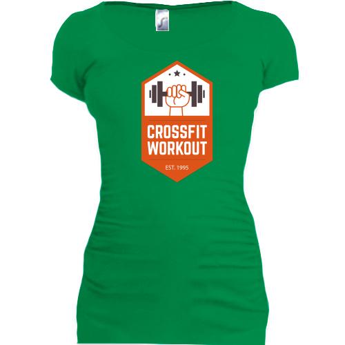 Подовжена футболка crossfit workout