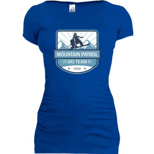 Подовжена футболка mountain patrol ski team