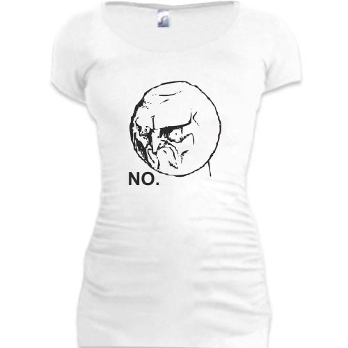 Женская удлиненная футболка No